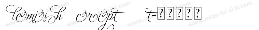Flemish Script II St字体转换